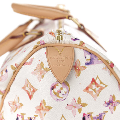 Louis Vuitton Watercolor Aquarelle Speedy 35 White 6 of 11