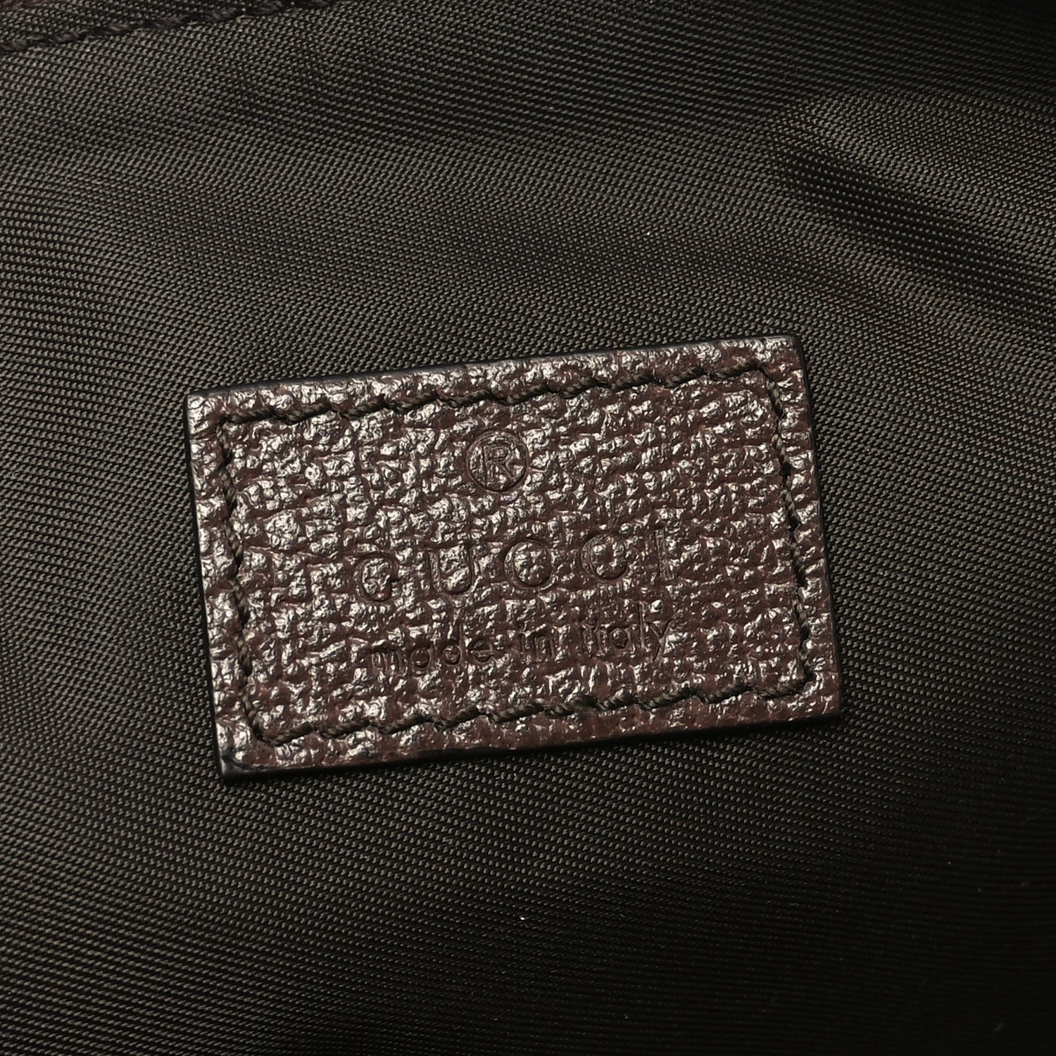 Gucci GG Supreme Monogram Textured Calfskin Web Large Ophidia Cosmetic Case Beige Ebony New Acero 6 of 10