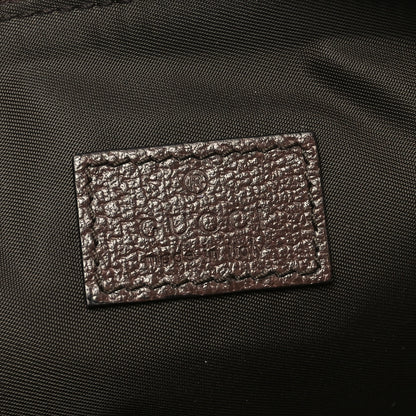 Gucci GG Supreme Monogram Textured Calfskin Web Large Ophidia Cosmetic Case Beige Ebony New Acero 6 of 10