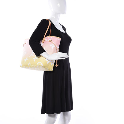 Louis Vuitton Monogram Giant By The Pool Neverfull MM Light Pink 2 of 11
