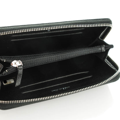 Chanel Calfskin Quilted Small Diamond CC Zip Around Wallet Black 5 of 8