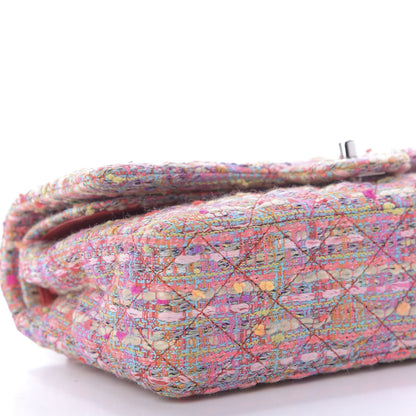 Chanel Tweed Quilted Medium Double Flap Multicolor 6 of 9