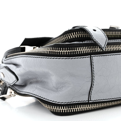 Proenza Schouler Paper Lambskin Tiny PS1 Plus Zip Satchel Dove Grey 9 of 11