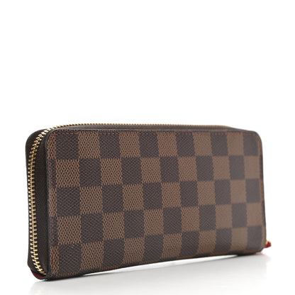 Louis Vuitton Damier Ebene Clemence Wallet Cherry 3 of 6