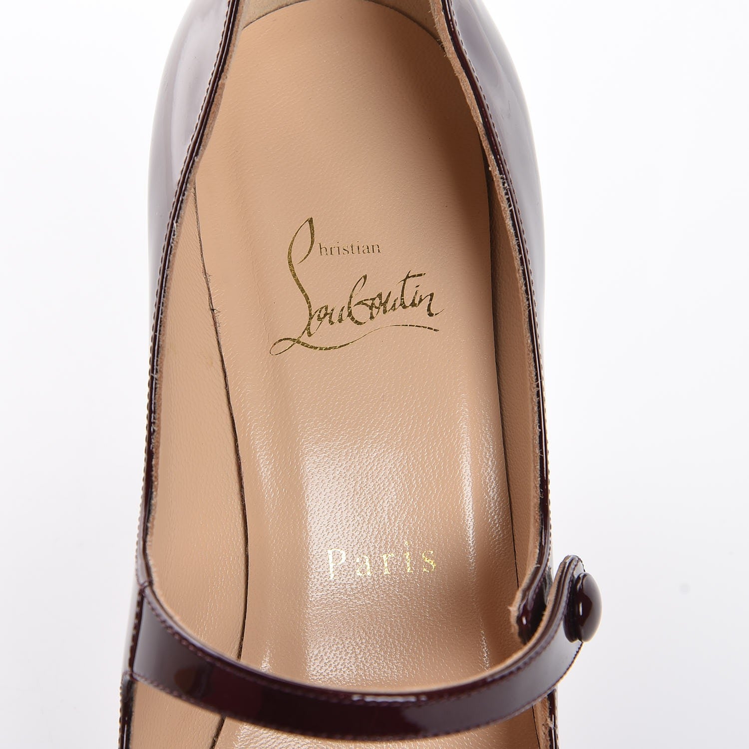 Christian Louboutin Metallic Patent Top Street 85 Mary Jane Pumps 39.5 Orthodoxe 9 of 10