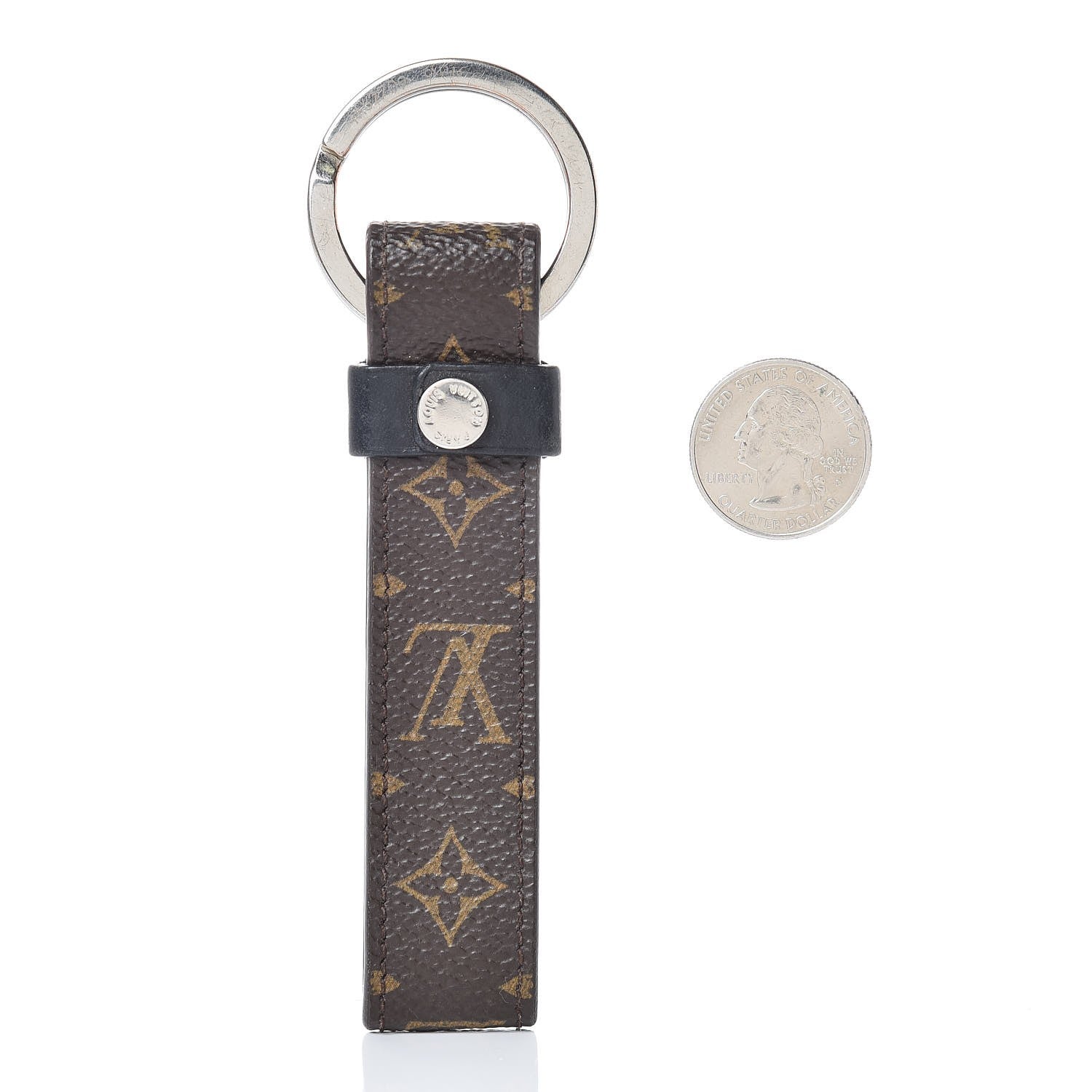 Louis Vuitton Monogram LV Dragonne Bag Charm Key Holder 2 of 3