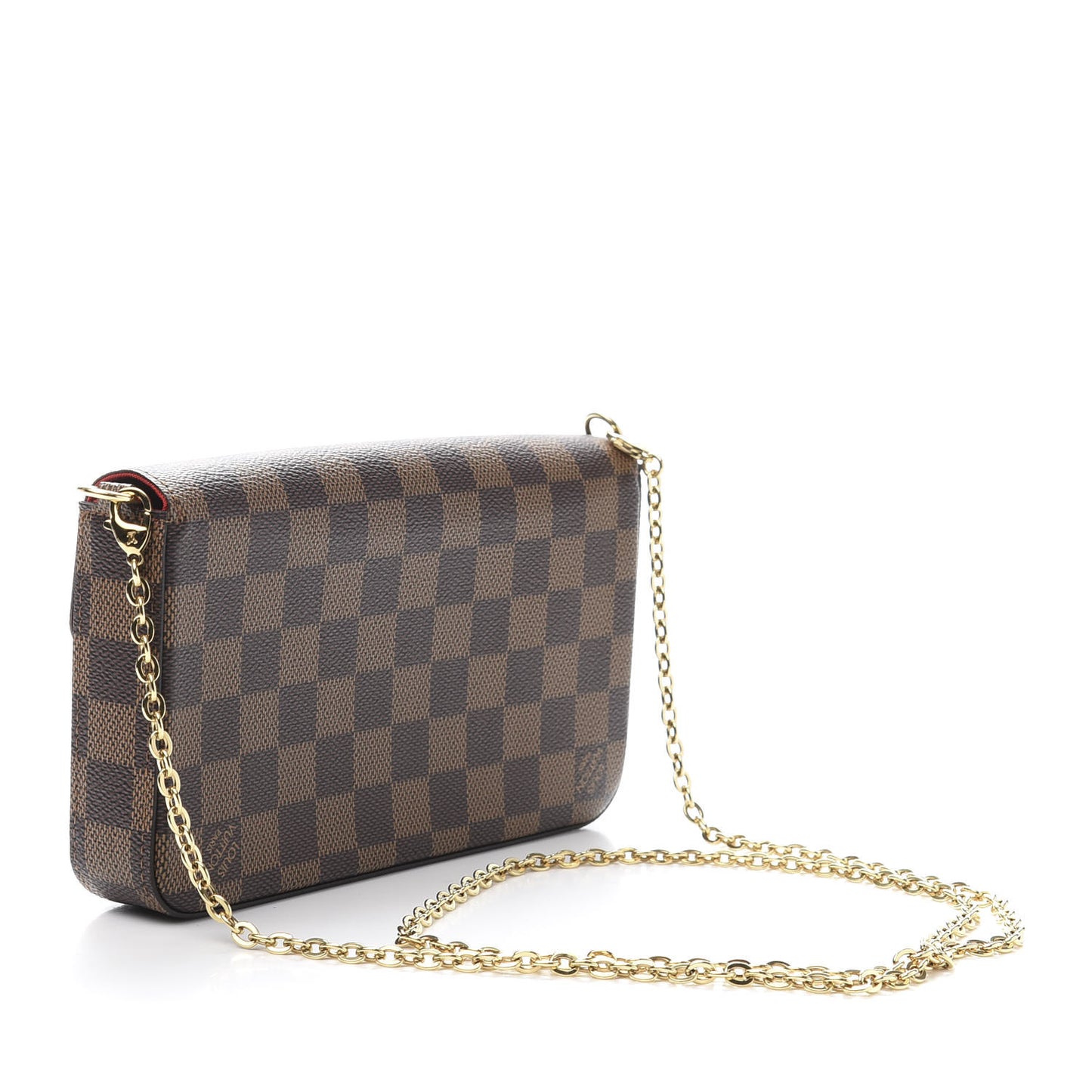 Damier Ebene Pochette Felicie Chain Wallet