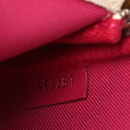 Louis Vuitton Damier Azur 2021 Christmas Animation Hollywood Mini Pochette Accessories Fuchsia Fuchsia 7 of 10