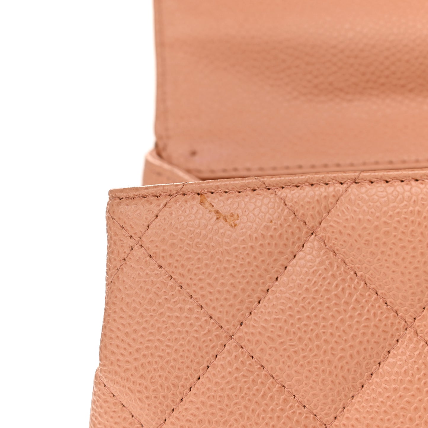 Caviar Quilted Jumbo Kelly Flap Beige