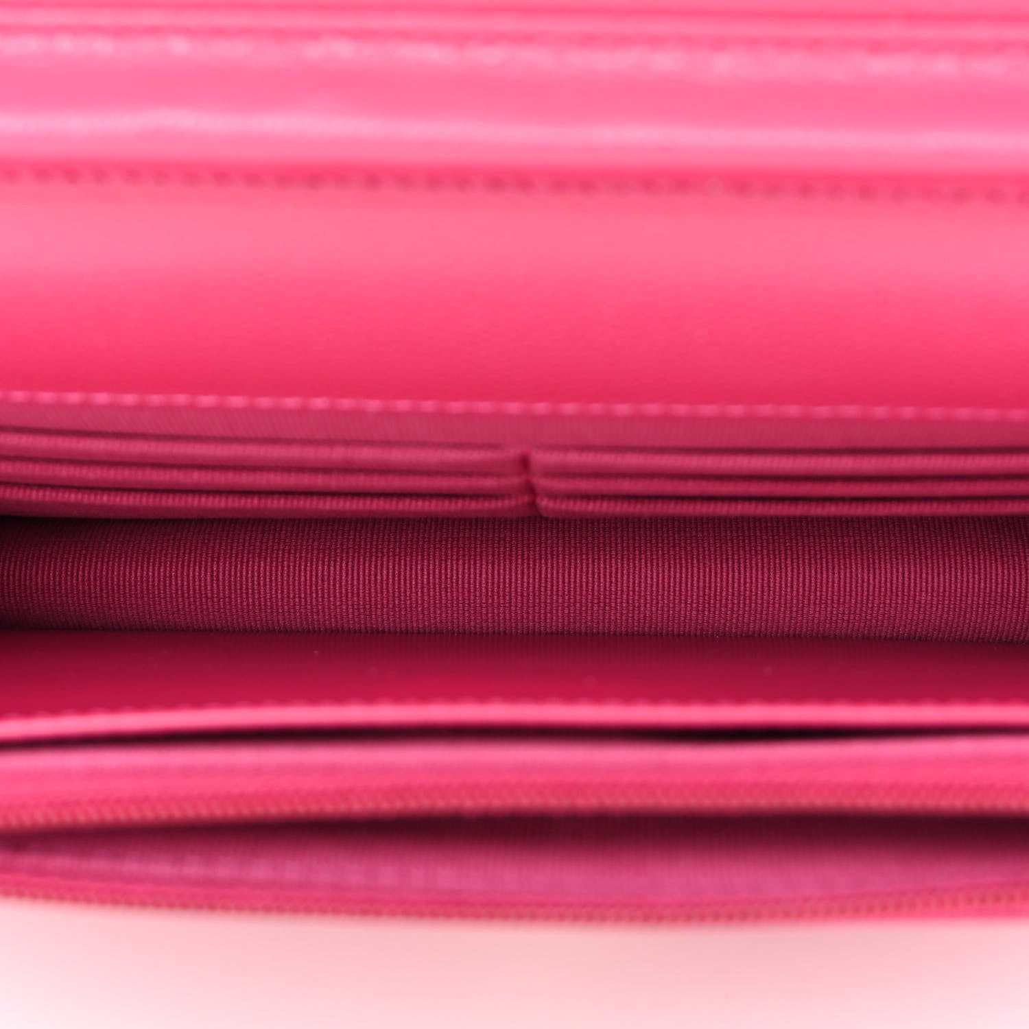 Chanel Caviar Quilted Wallet On Chain WOC Fuchsia 5 of 12