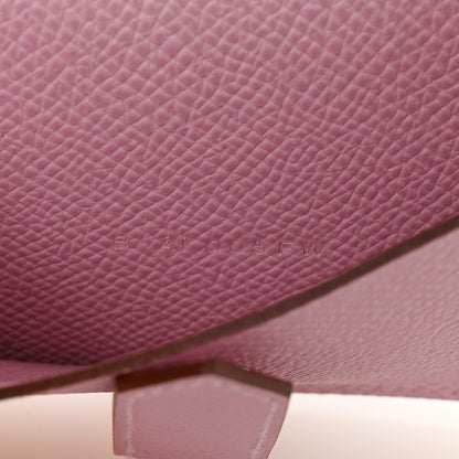 Hermes Epsom Mini Bearn Wallet Mauve Sylvester 7 of 8