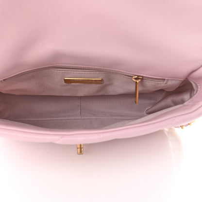 Chanel Lambskin Quilted Medium Chanel 19 Flap Light Pink 5 of 11