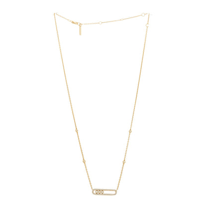 Messika 18K Yellow Gold Diamond Baby Move Classic Pave Necklace 3 of 5