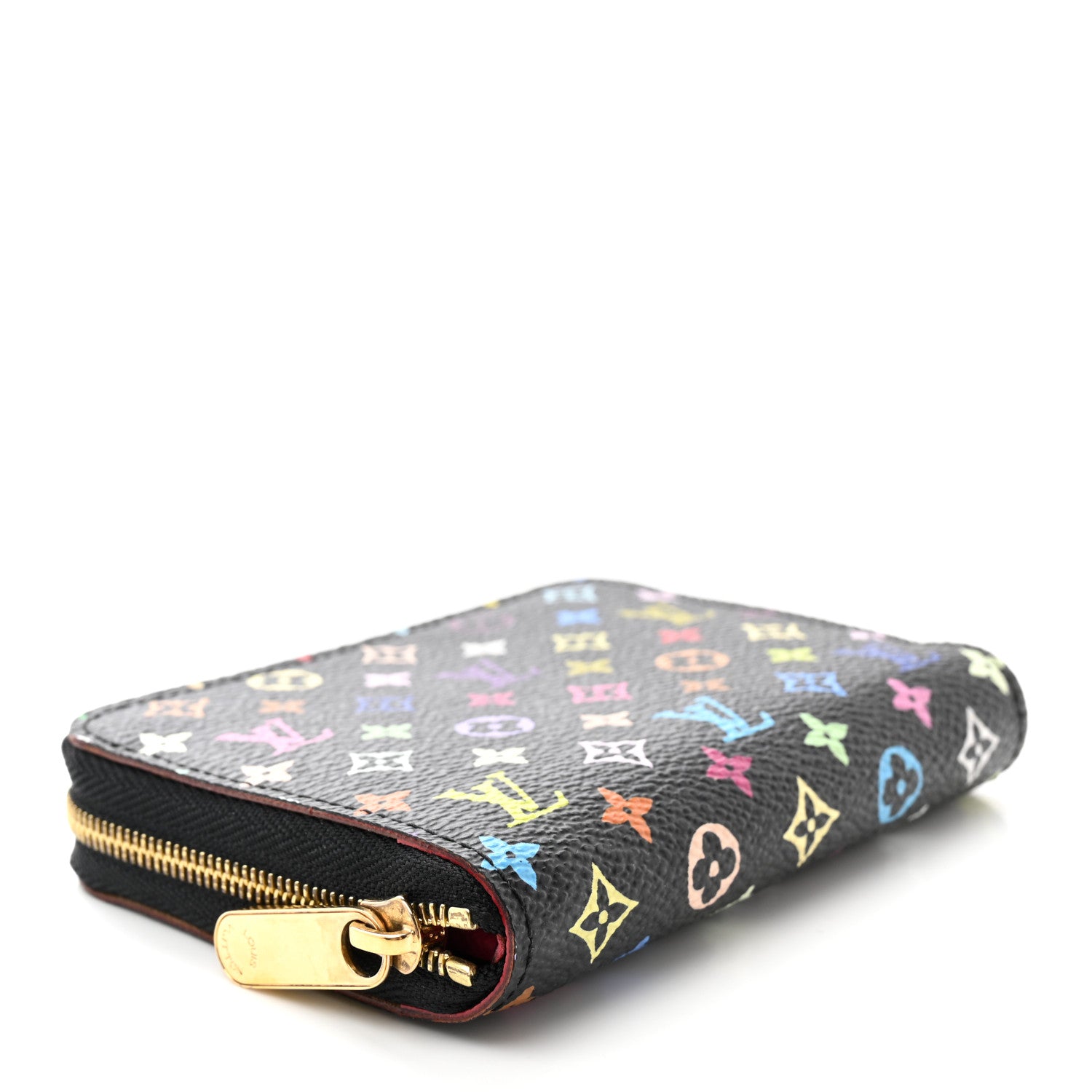 Louis Vuitton Monogram Multicolor Zippy Coin Purse Black Grenade 4 of 9