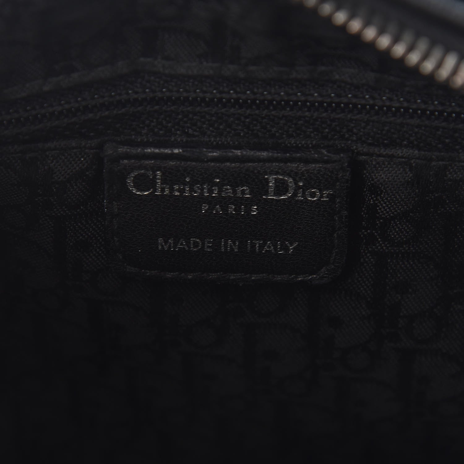 Christian Dior Patent Cannage Stitched Medium Lady Dior Black 6 of 9