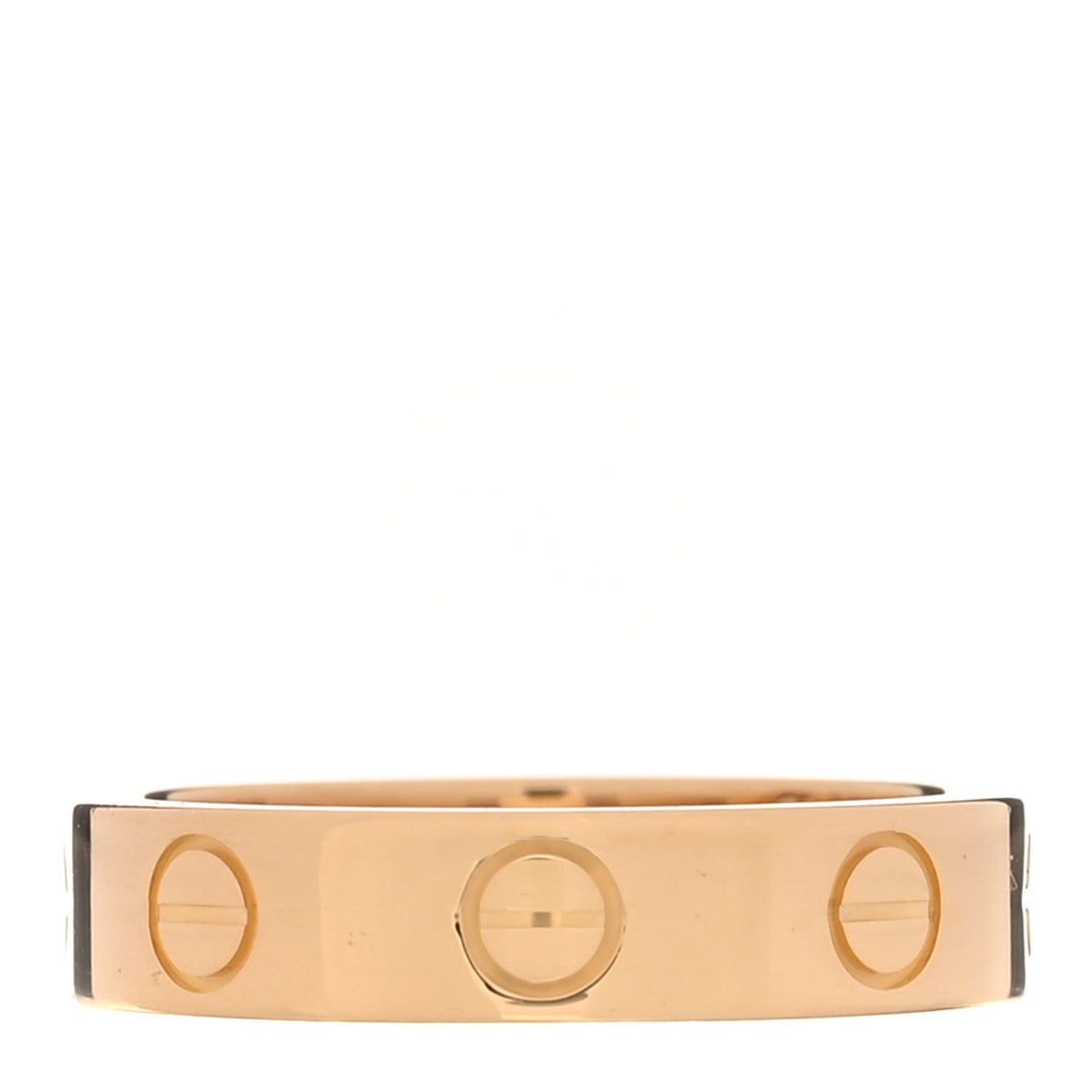 Cartier 18K Yellow Gold Diamond 4mm LOVE Wedding Band Ring 47 4 3 of 5