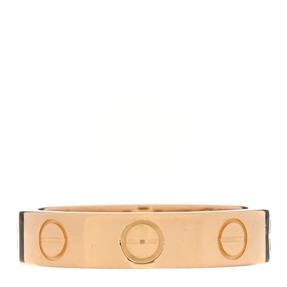 Cartier 18K Yellow Gold Diamond 4mm LOVE Wedding Band Ring 47 4 3 of 5