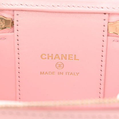 Chanel Caviar Quilted Mini Vanity Case With Chain Light Pink 6 of 11