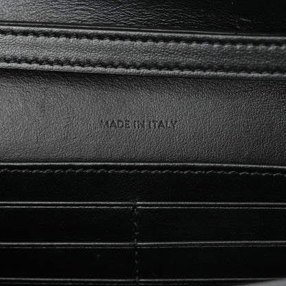 Celine Shiny Calfskin Cuir Triomphe Wallet on Chain Black 7 of 10