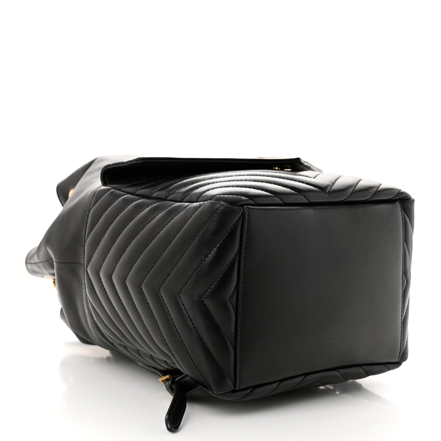 Lambskin Matelasse Monogram Joe Backpack Black