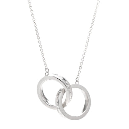 Tiffany Sterling Silver 1837 Interlocking Circles Pendant Necklace 3 of 4