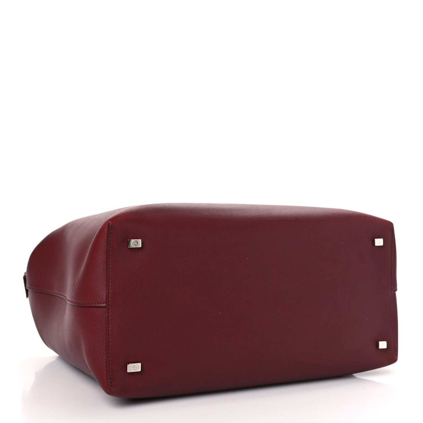 Calfskin Lux Satchel Burgundy