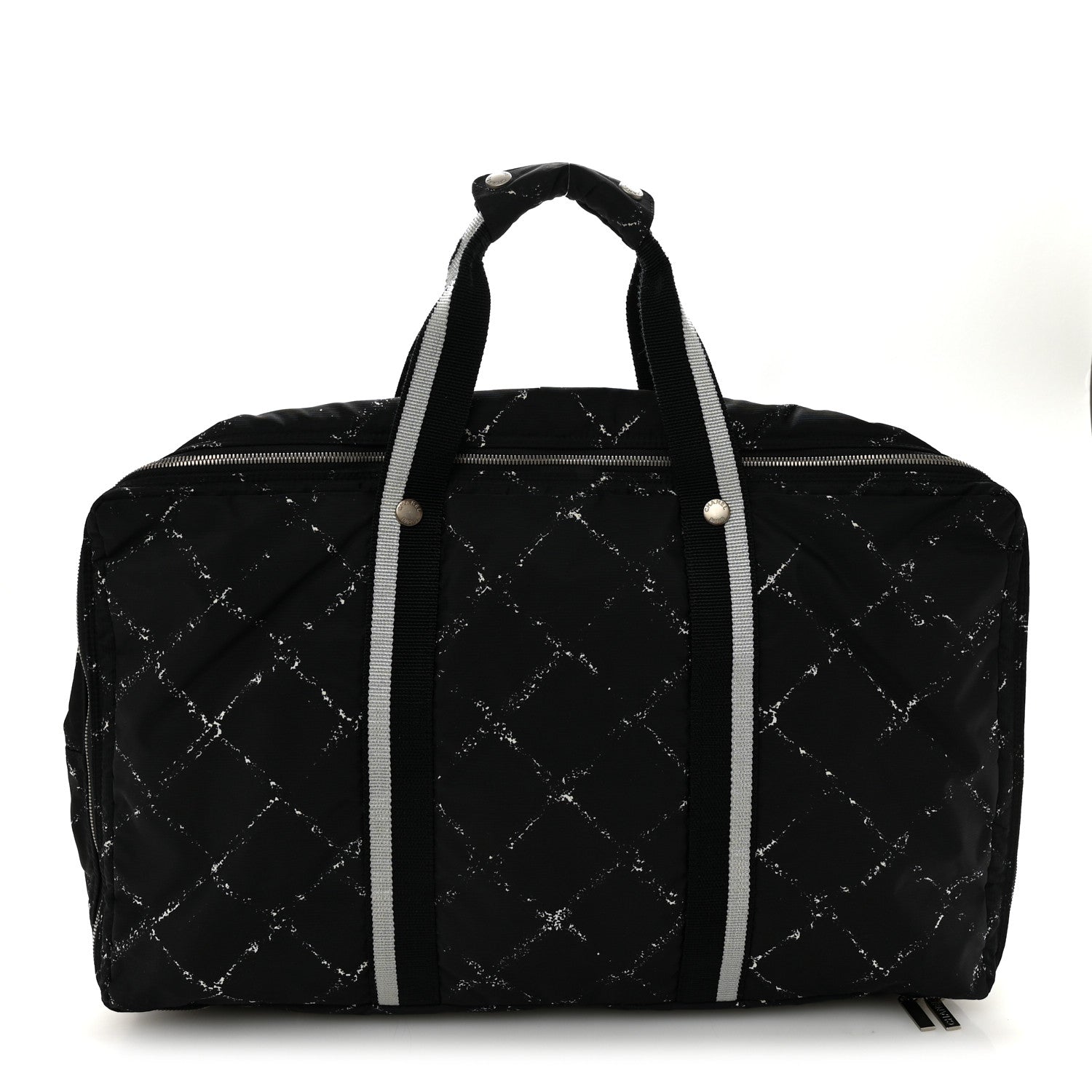 Chanel Nylon Large Travel Duffle Bag Black 1 of 10