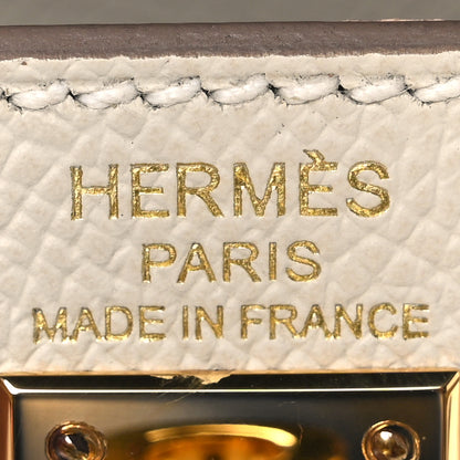 Hermes Epsom Kelly Sellier 25 Craie 6 of 10