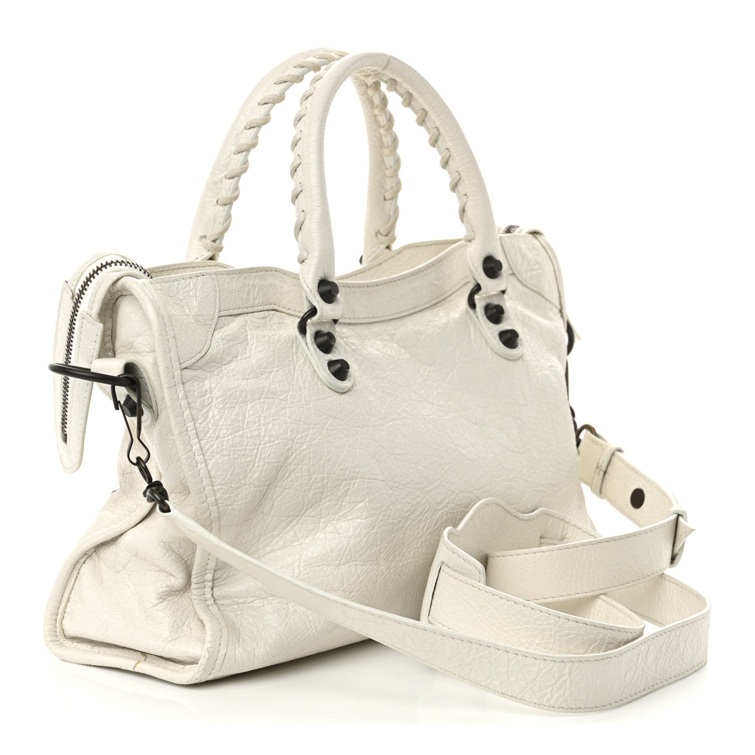 Balenciaga Agneau Classic Hardware S City White 3 of 11