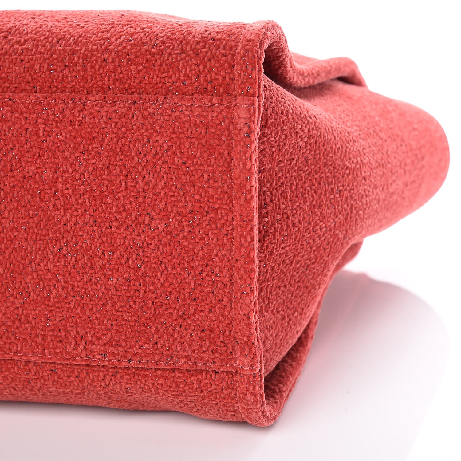 Chanel Lurex Boucle Large Deauville Tote Red 9 of 10