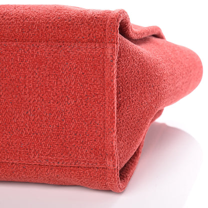 Chanel Lurex Boucle Large Deauville Tote Red 9 of 10