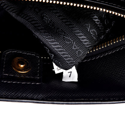 Prada Saffiano Lux Medium Tote Black 6 of 12