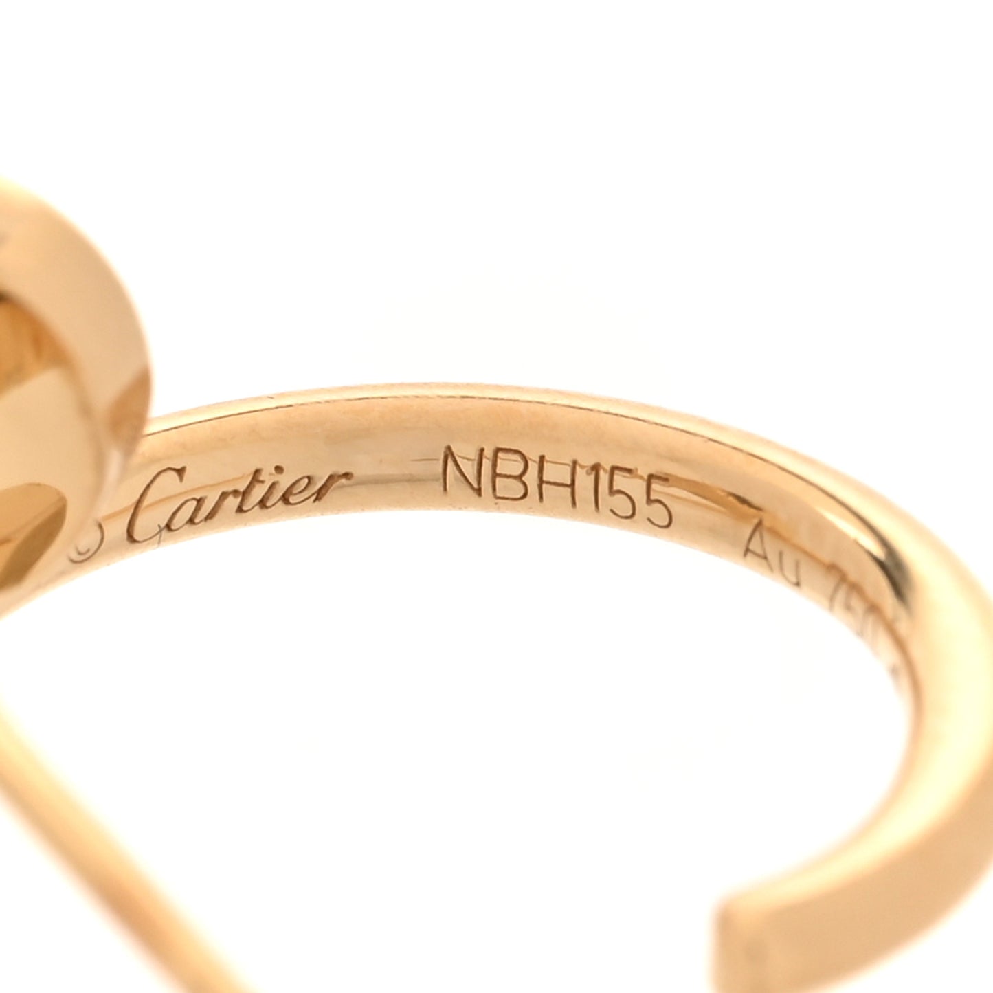 18K Yellow Gold Juste Un Clou Hoop Earrings