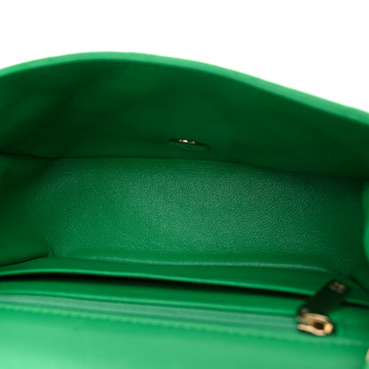 Chanel Lambskin Quilted Mini Square Flap Green 5 of 11