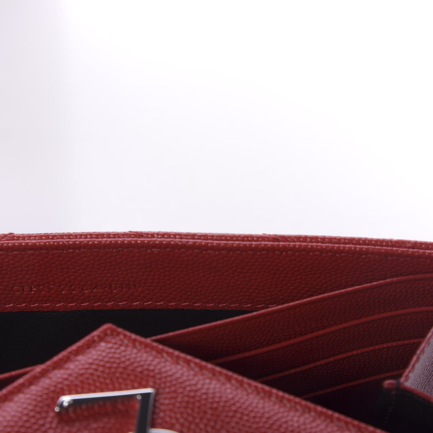 Grain De Poudre Matelasse Chevron Monogram Flap Wallet Eros