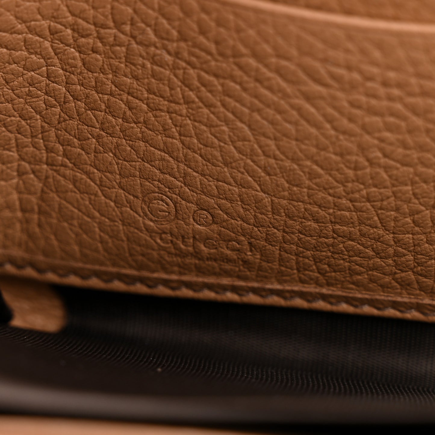 Pebbled Calfskin Soho Zip Around Wallet Camelia