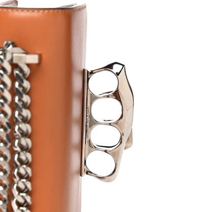 Alexander McQueen Calfskin Sculptural Knuckle Crossbody Tan Brow 9 of 15