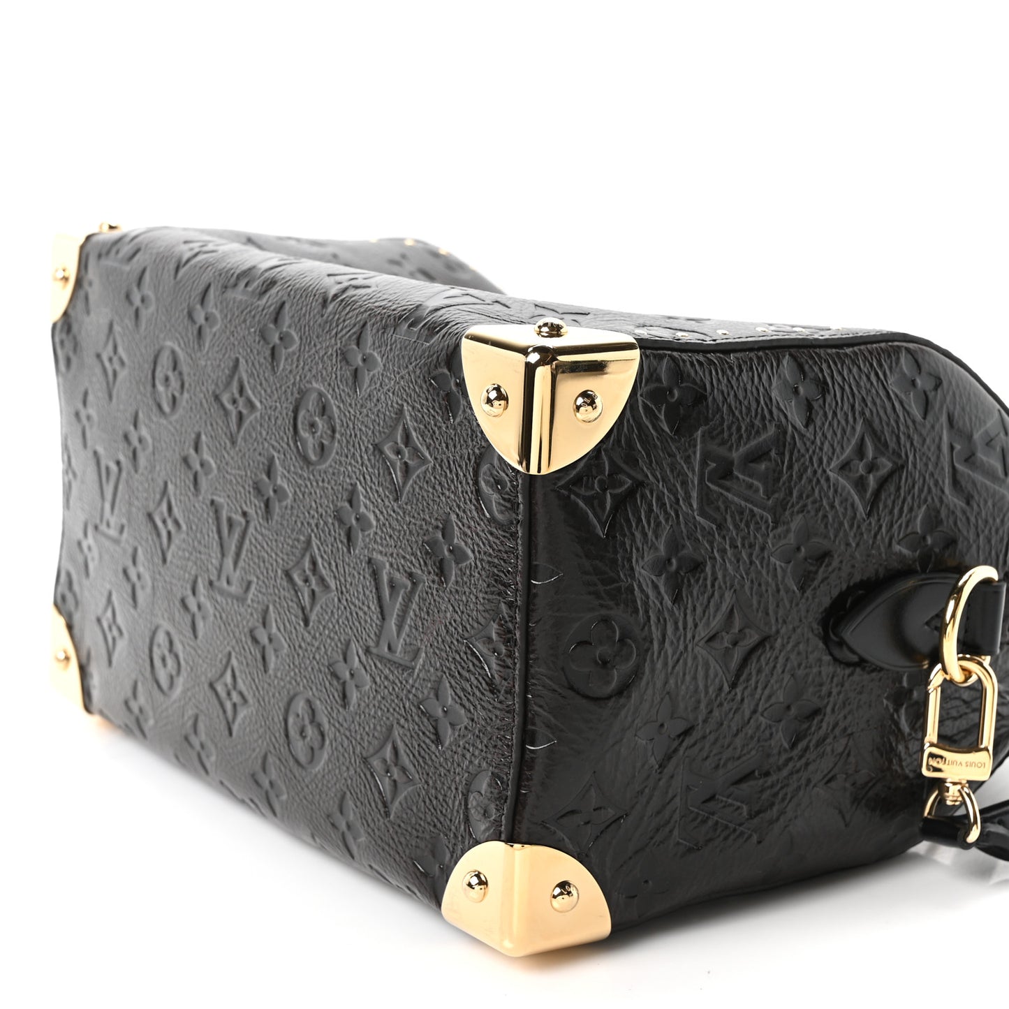 Calfskin Monogram Saga Speedy Trunk 25 Black