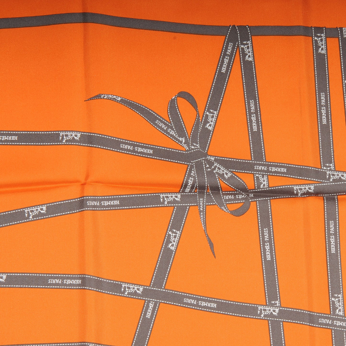Silk Bolduc Orange Scarf 90