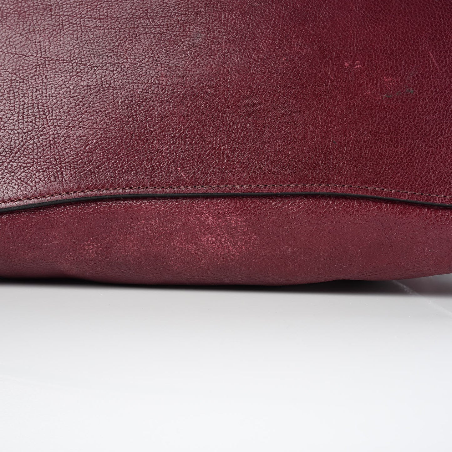 Glace Calfskin Twin Pocket Tote Fuxia