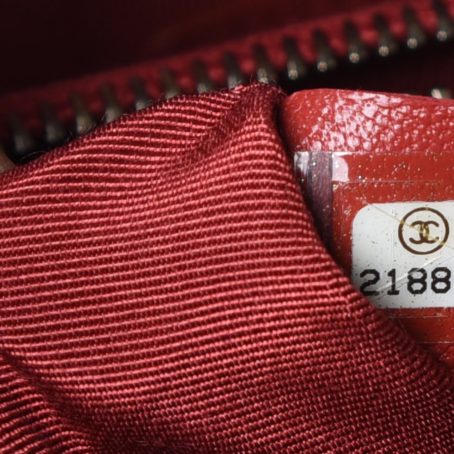 Lambskin Quilted Boy Shopping Tote Dark Red