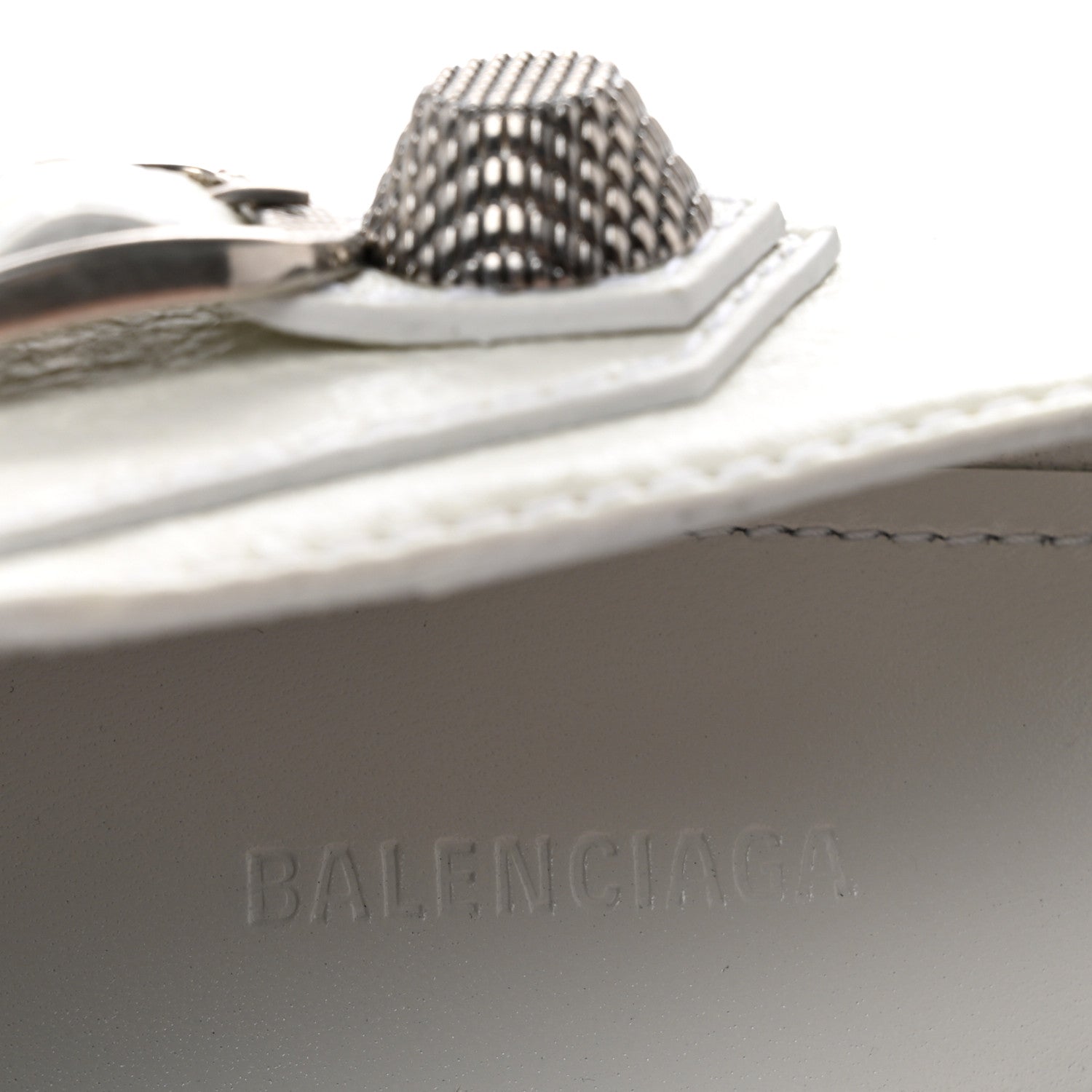 Balenciaga Agneau Arena Cagole 90mm Pumps 38 White 8 of 11