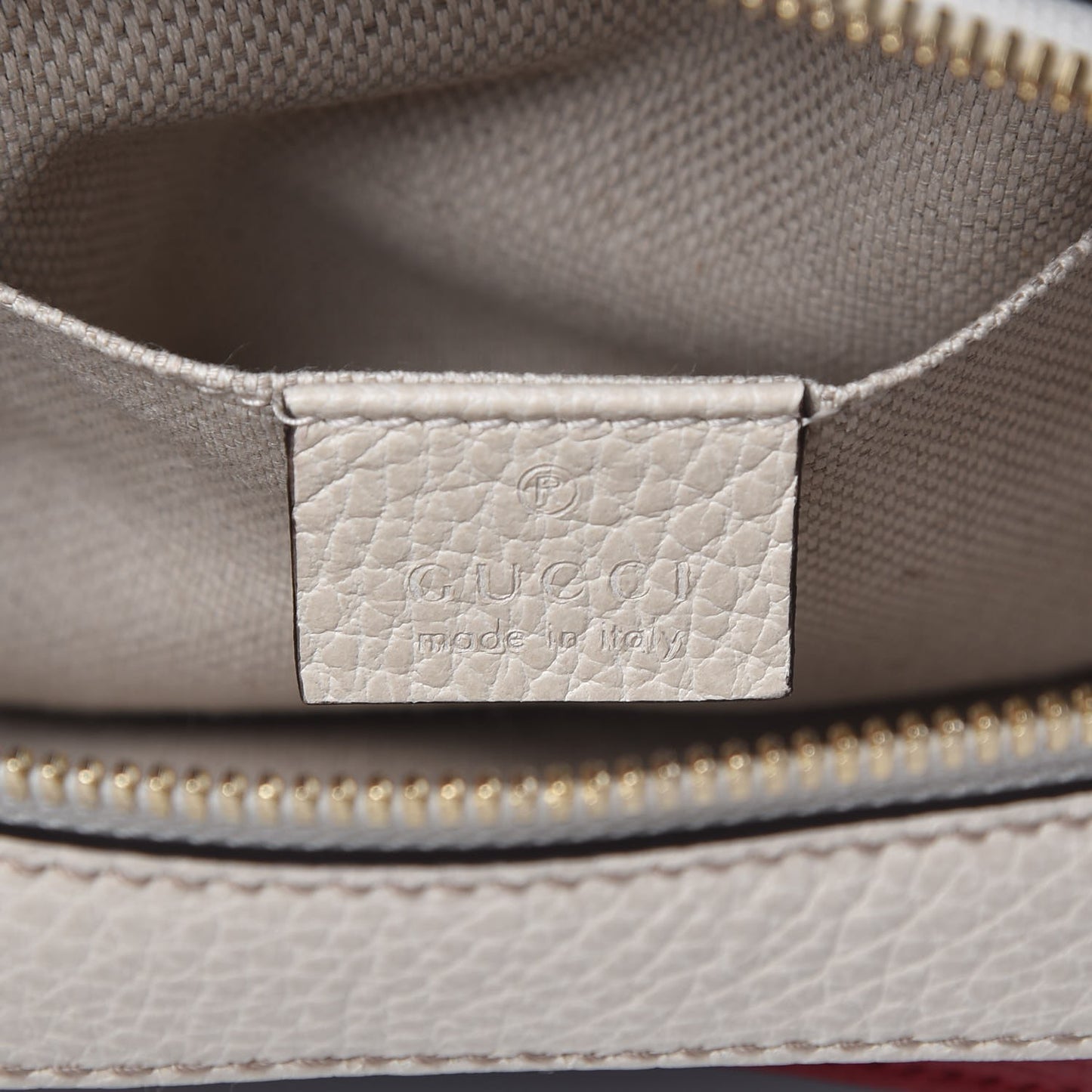 Dollar Calfskin Small Soho Disco Bag Blue Hibiscus Red Mystic White