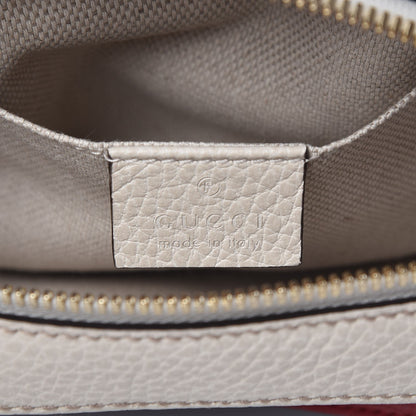 Gucci Dollar Calfskin Small Soho Disco Bag Blue Hibiscus Red Mystic White 6 of 7