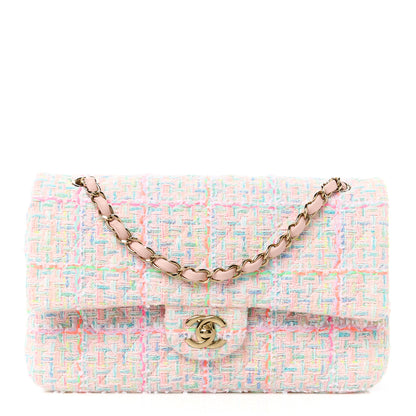 Chanel Tweed Quilted Medium Double Flap Multicolor 1 of 11