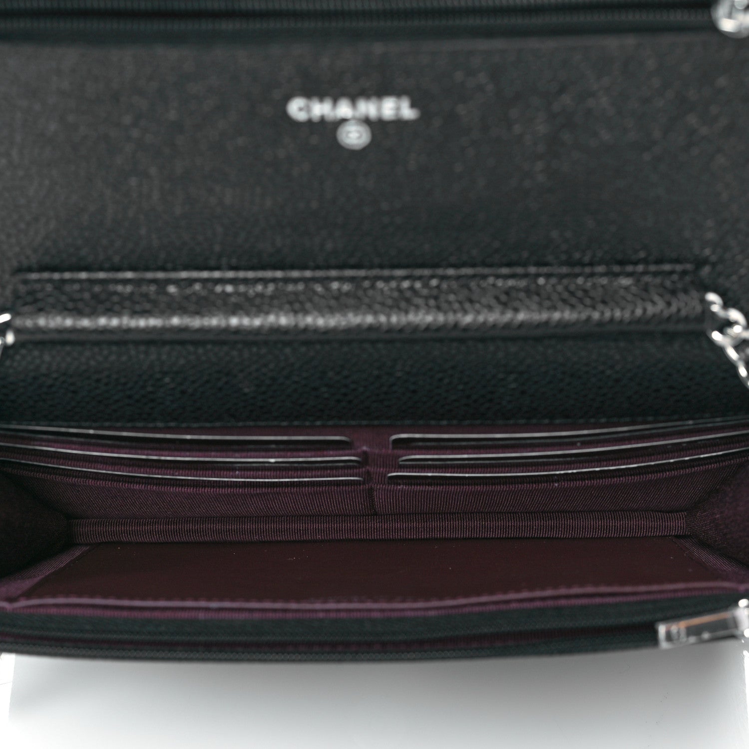 Chanel Caviar Quilted Wallet On Chain WOC Black 5 of 12