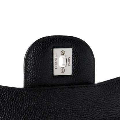 Chanel Caviar Quilted Jumbo Double Flap Black 7 of 11