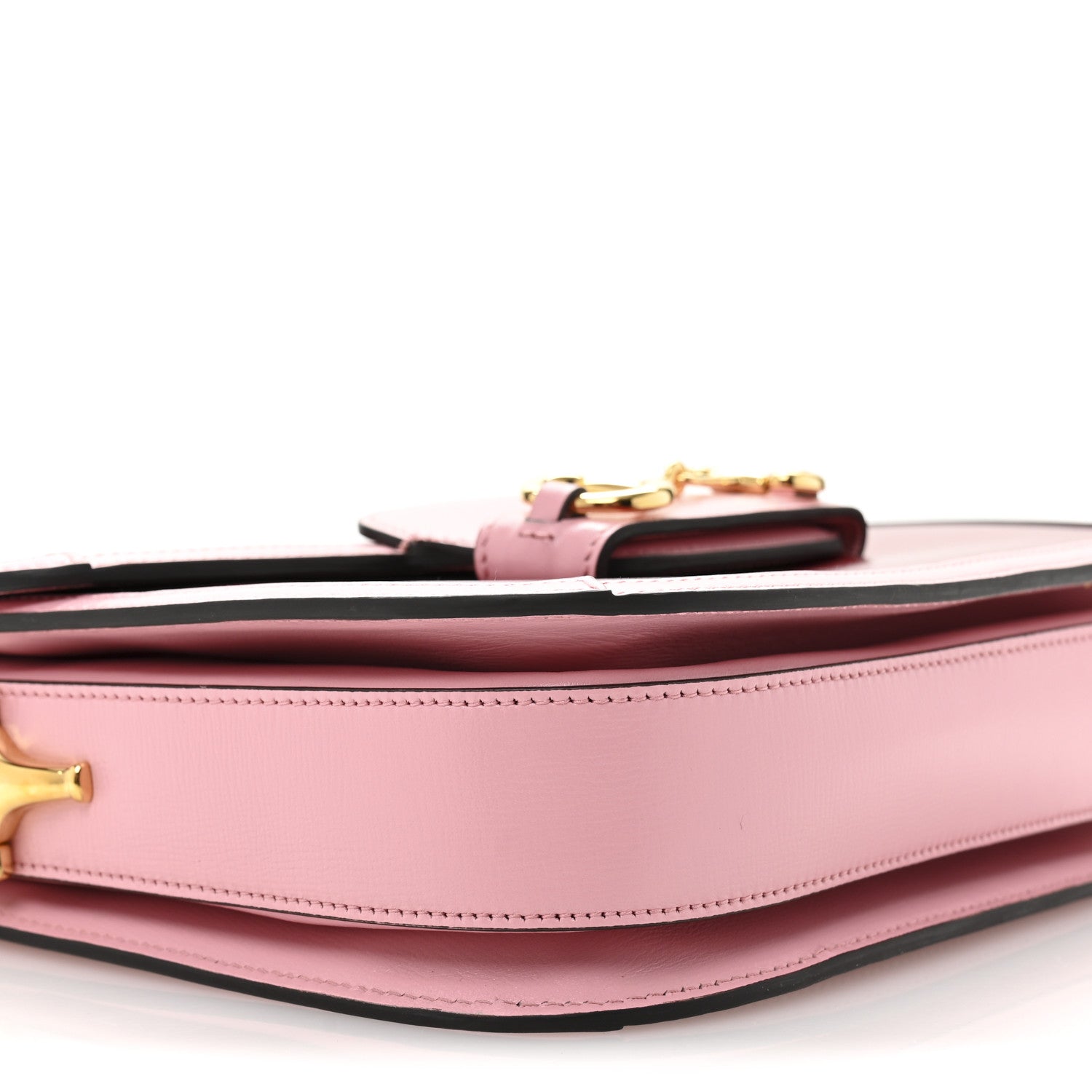 Gucci Azalea Calfskin Horsebit 1955 Shoulder Bag New Cherry Red Wild Rose 9 of 11