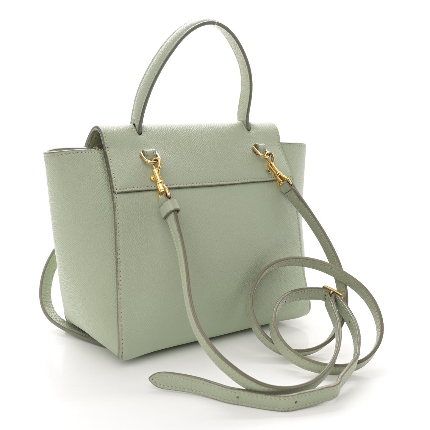 Grained Calfskin Nano Belt Bag Jade