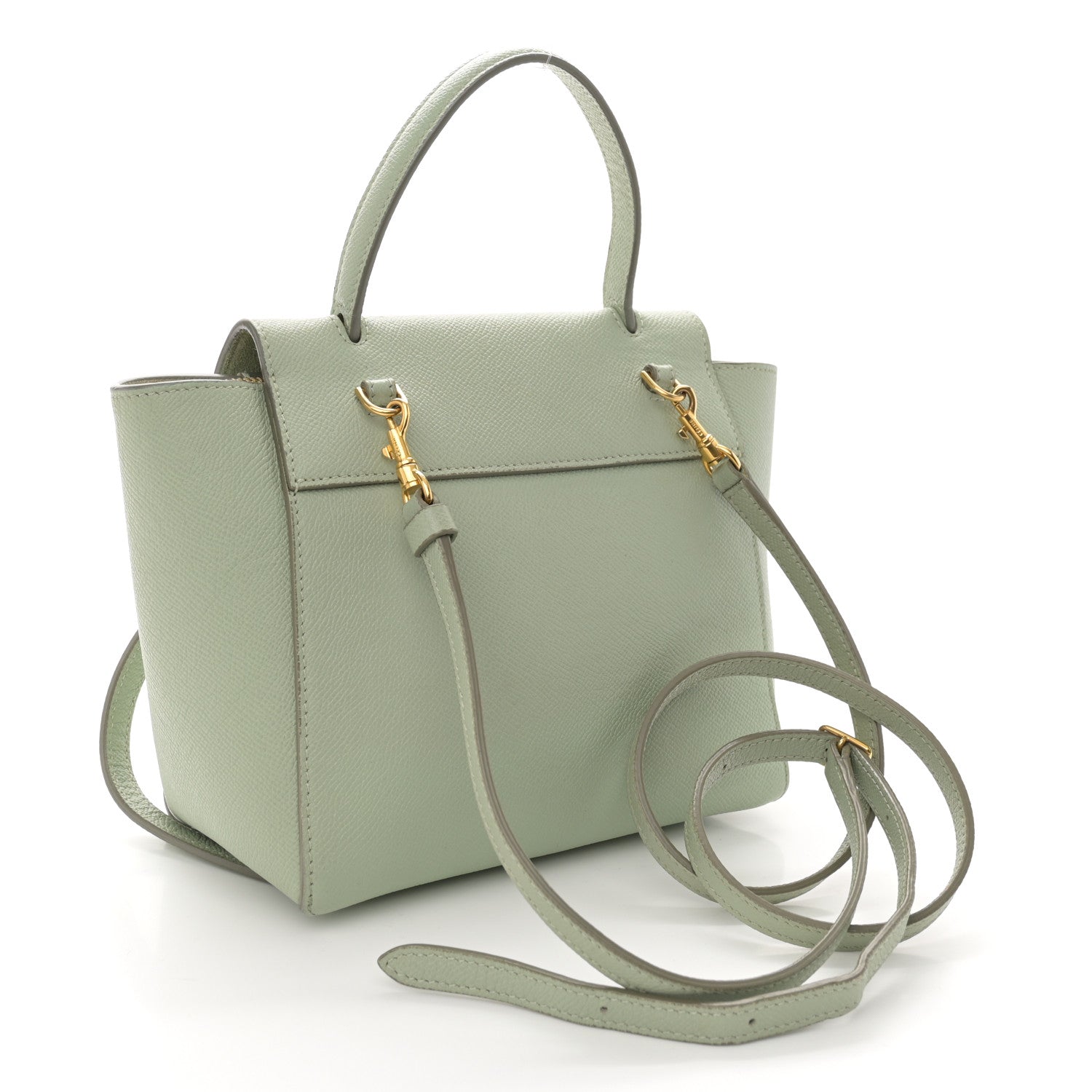 Celine Grained Calfskin Nano Belt Bag Jade 3 of 13